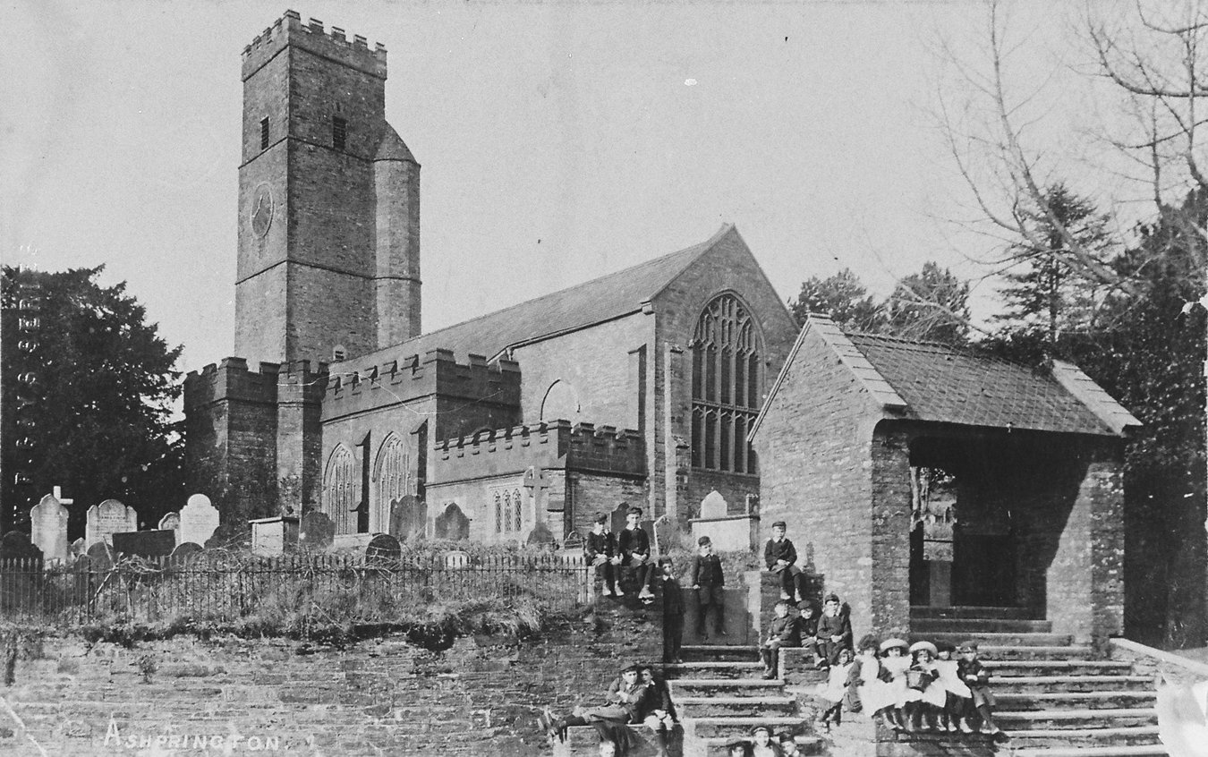 St Davids lychgate circa 1905